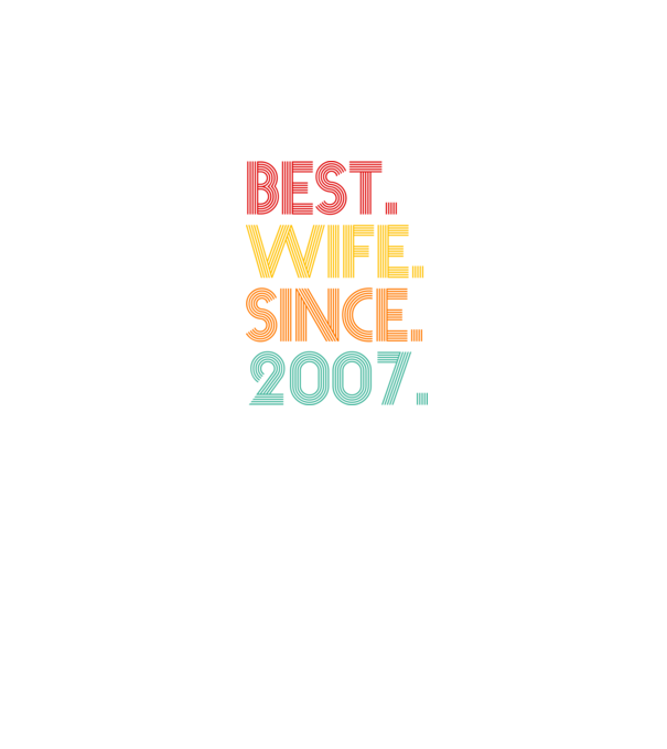 best wife since 2007 retro minta sötétkék pólón