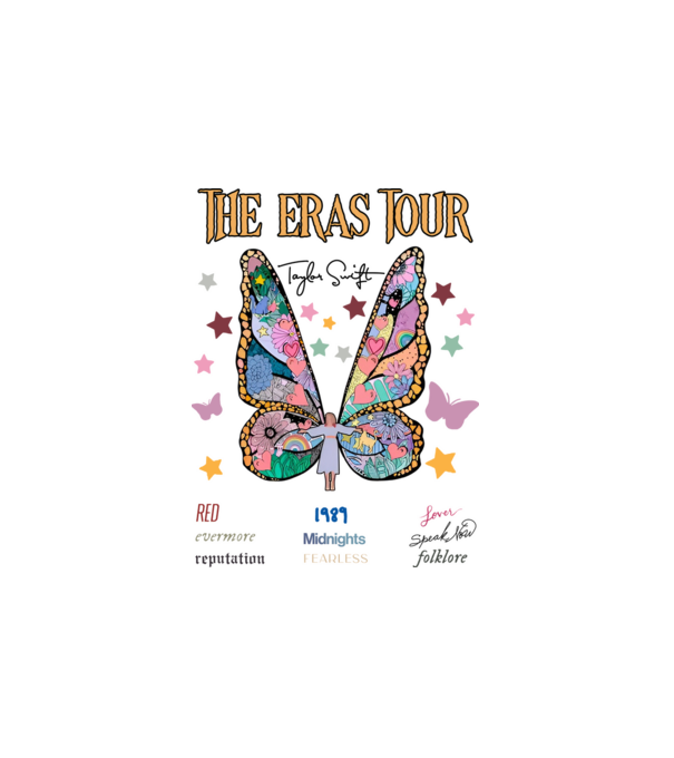 Taylor Swift eras fairy minta fehér pólón