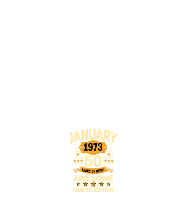 January 1973 50 years of being limited edition minta sötétkék pólón