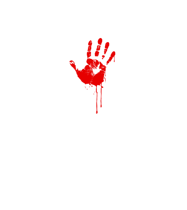 bloodhand minta fekete pólón