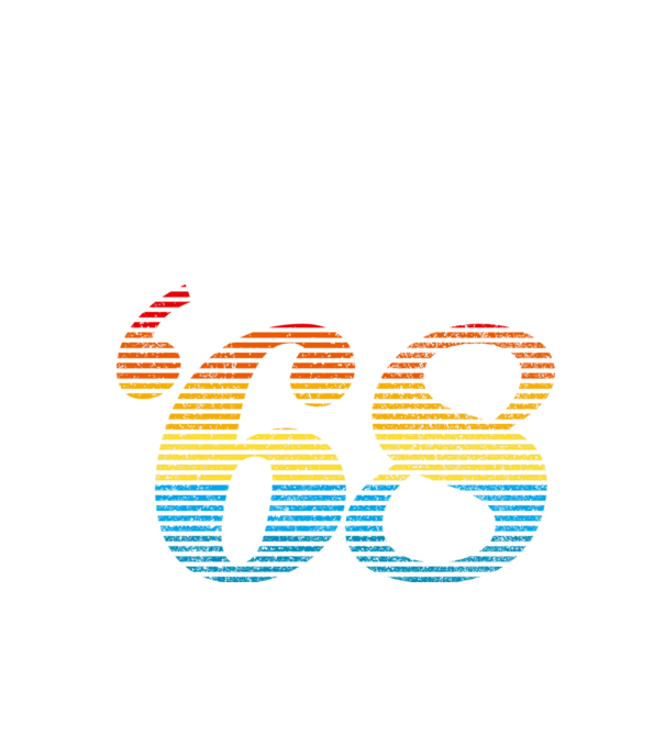 Retro születésnap 1968 minta fekete pólón