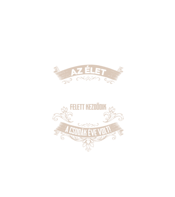 A csodák éve szülinapos 60 éves 1965 minta fekete pólón
