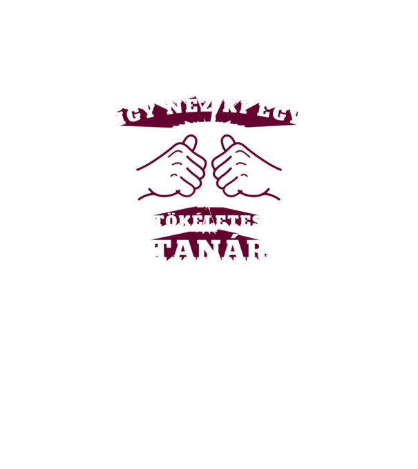 Így néz ki egy tökéletes TANÁR minta fekete pólón
