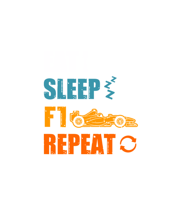 Forma 1 eat sleep repeat 2 minta fehér pólón