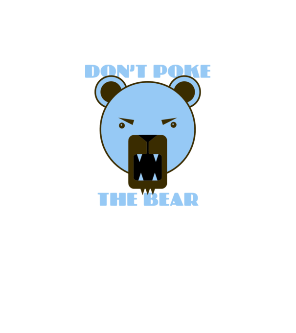 Dont Poke the Bear minta neonsárga pólón