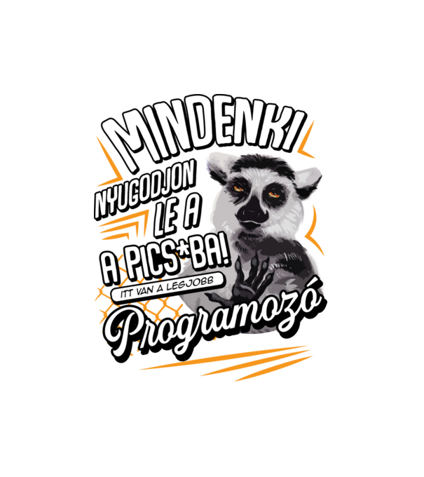 Itt van a legjobb Programozó minta fehér pólón