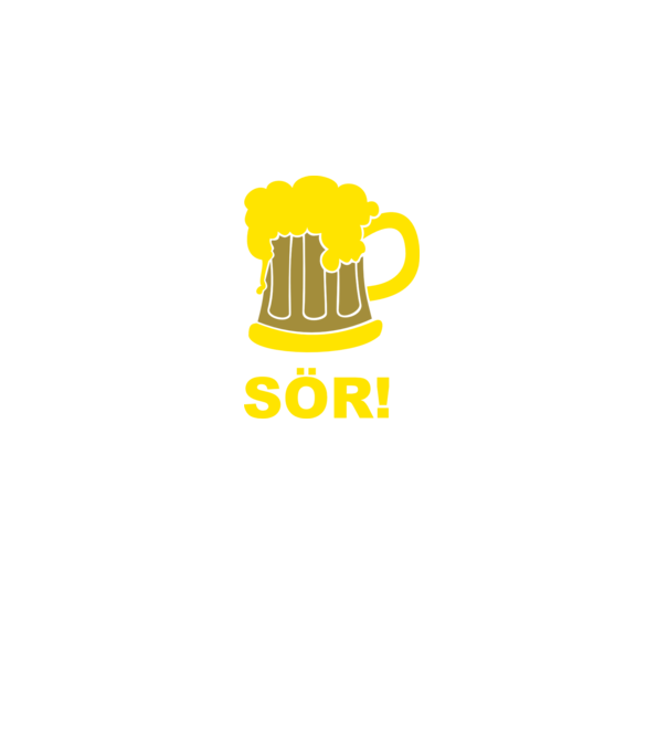 SÖR! minta szürke pólón