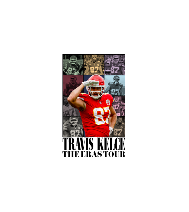 Taylor Swift Eras Travis Kelce minta fehér pólón