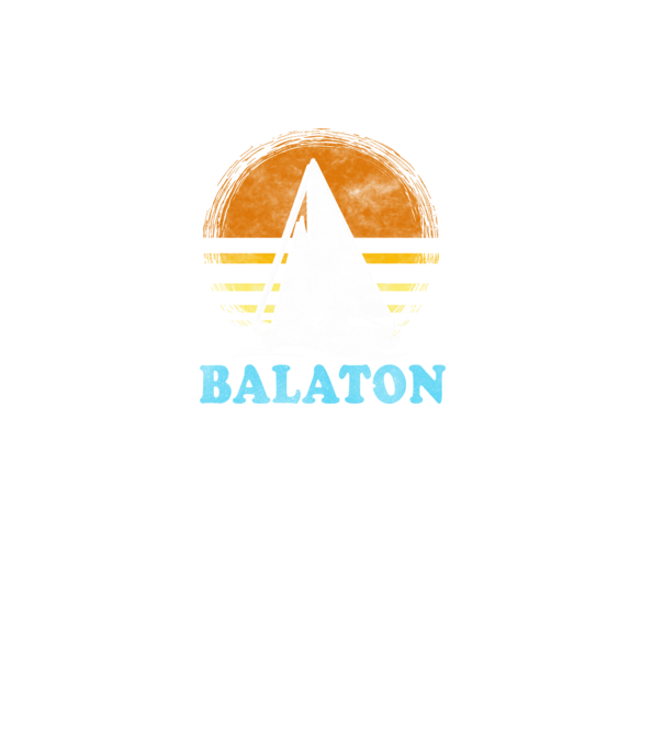 Balcsi retro vitorlás színes minta fekete pólón
