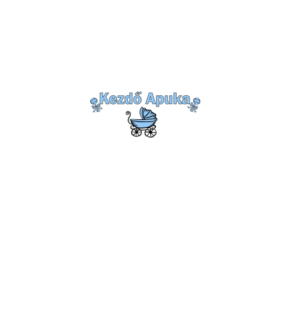Kezdő apuka minta szürke pólón