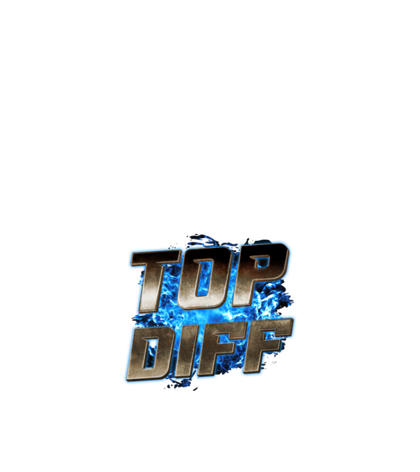 TOP DIFF metalic blue fire minta fekete pólón