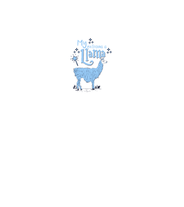 My patronus is Llama minta fekete pólón