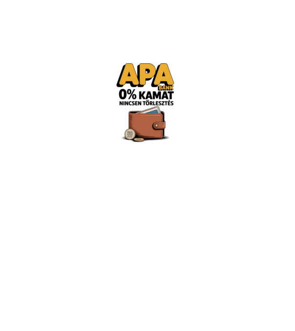 APA BANK minta fehér pólón