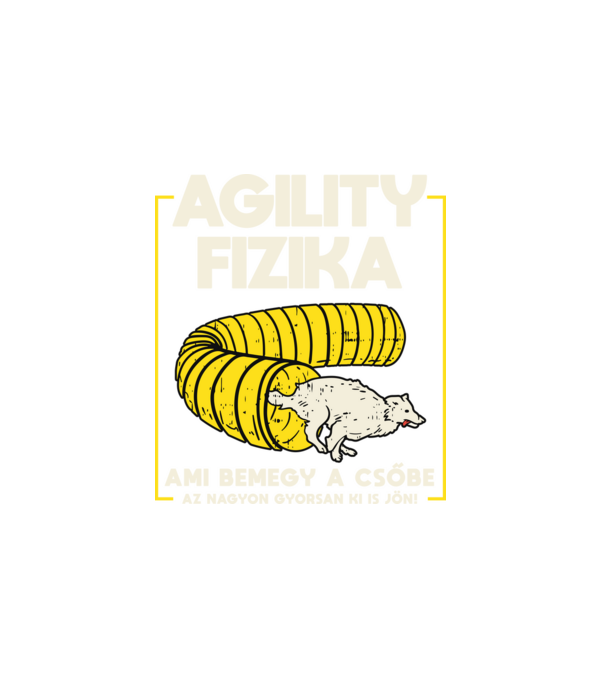 Agility fizika minta fehér pólón