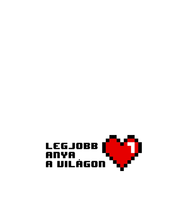 8bit anya minta fehér pólón