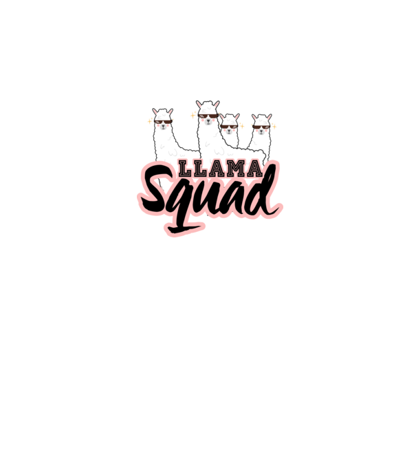 Llama squad minta sötétkék pólón