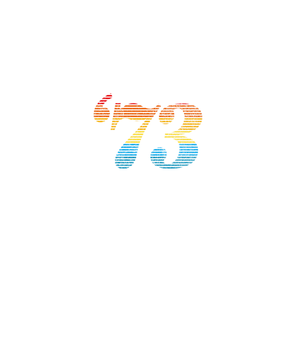 Retro születésnap 1973 minta fekete pólón