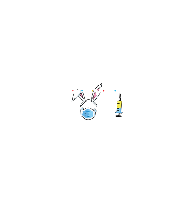Karantén húsvét minta fekete pólón