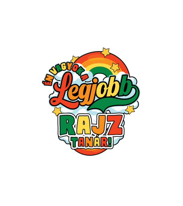 Legjobb rajz tanár minta fehér pólón