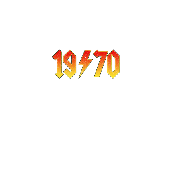 Rock születésnap 1970 JANUÁR minta fekete pólón