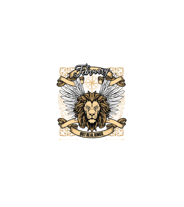 KINGS ARE BORN 1985 - FEBRUÁR minta fehér pólón