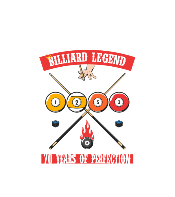 Billiard legend Born in 1953 minta fehér pólón