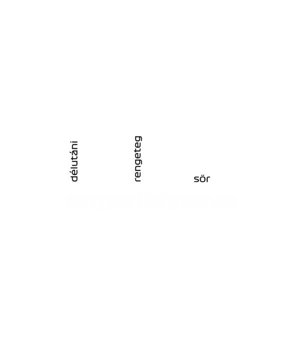 DRS engedélyezve - sör minta fekete pólón