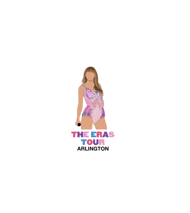 Taylor Swift The Eras Tour Arlington 4 minta fehér pólón