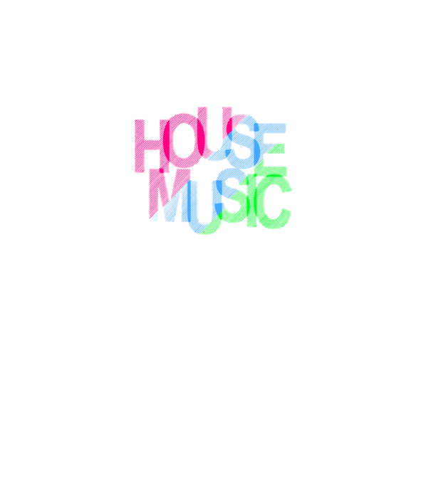 house music minta fekete pólón
