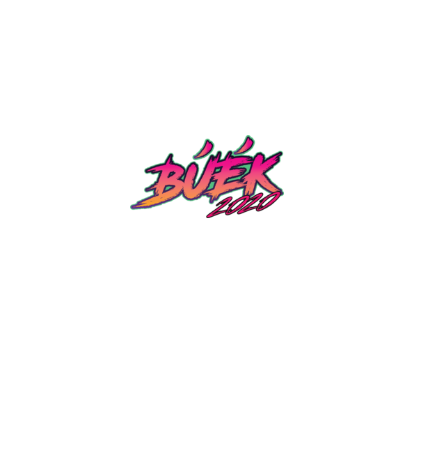 Neon retro buek 2020 minta fekete pólón