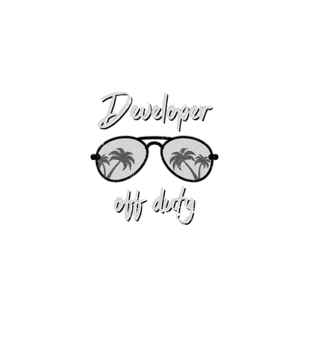 Developer off duty minta világoskék pólón