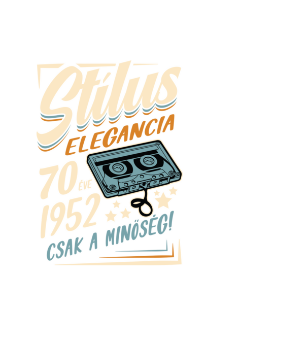 Stílus__1952 minta fekete pólón