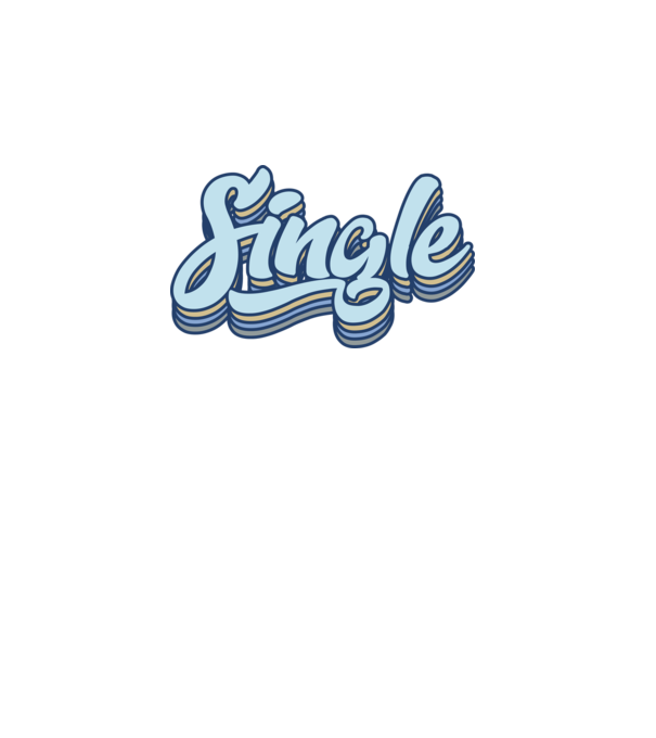 Retro single minta türkiz pólón