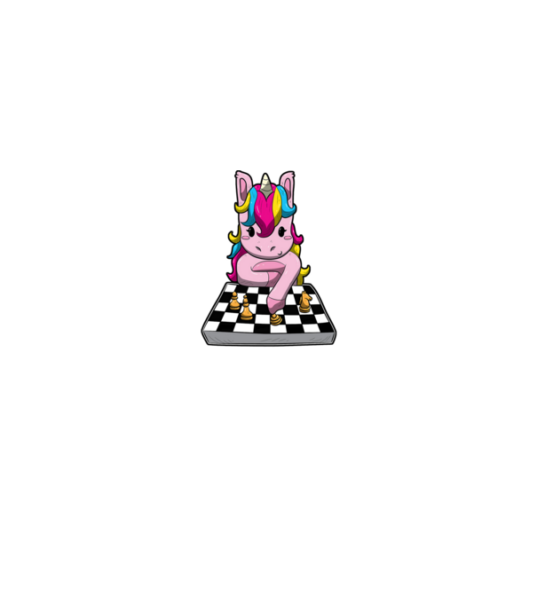 Chessicorn minta fekete pólón