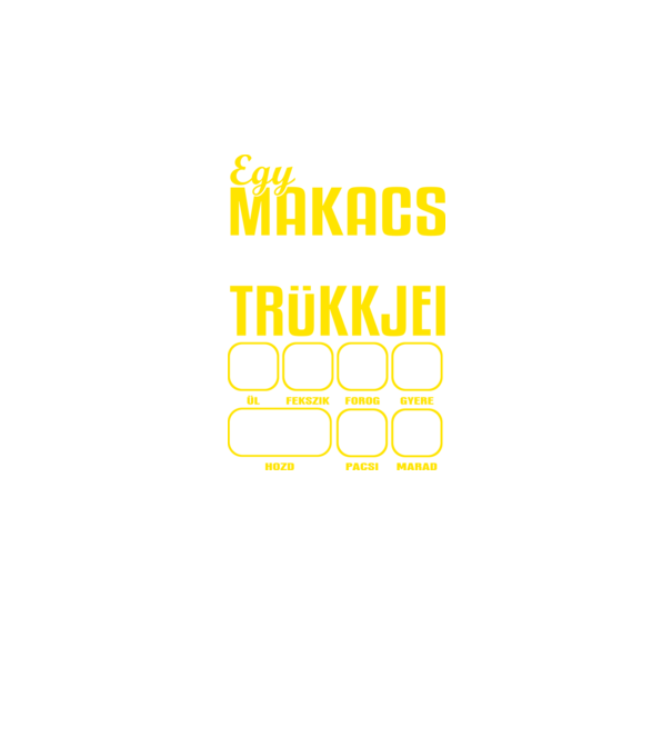 Makacs Újfoundlandi minta királykék pólón