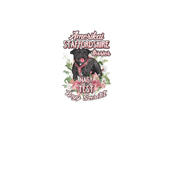 FLORAL DOGGO staffi minta fehér pólón