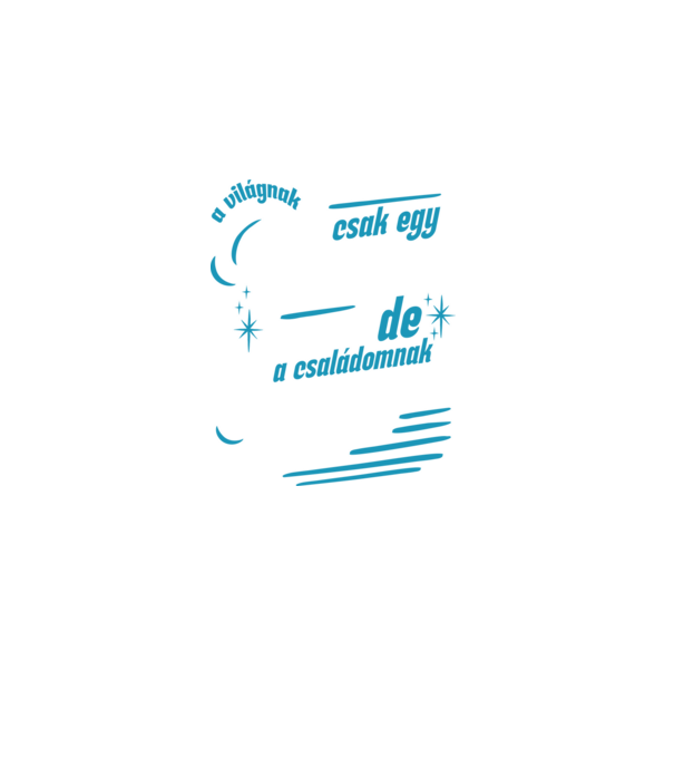 A világnak csak egy Papa vagyok lght minta fekete pólón