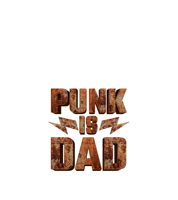 PUNK IS DAD minta fekete pólón
