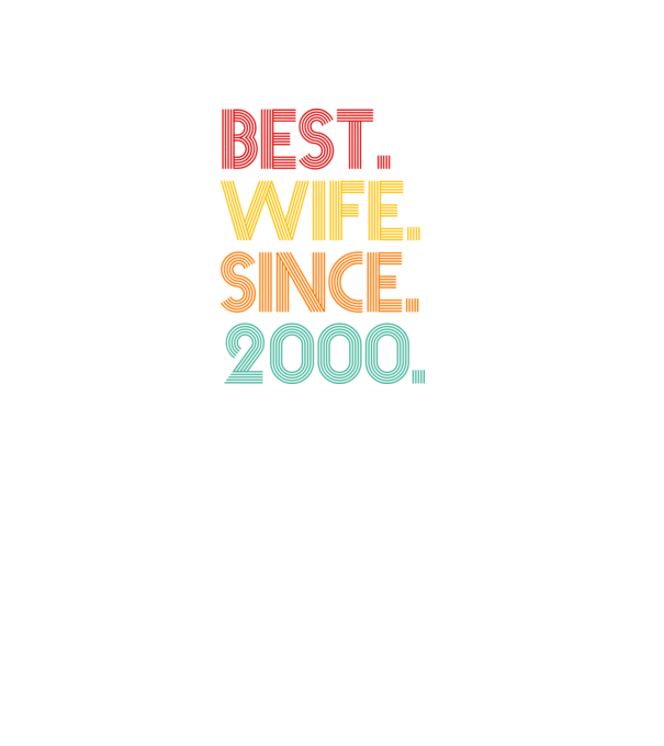 best wife since 2000 retro minta fekete pólón