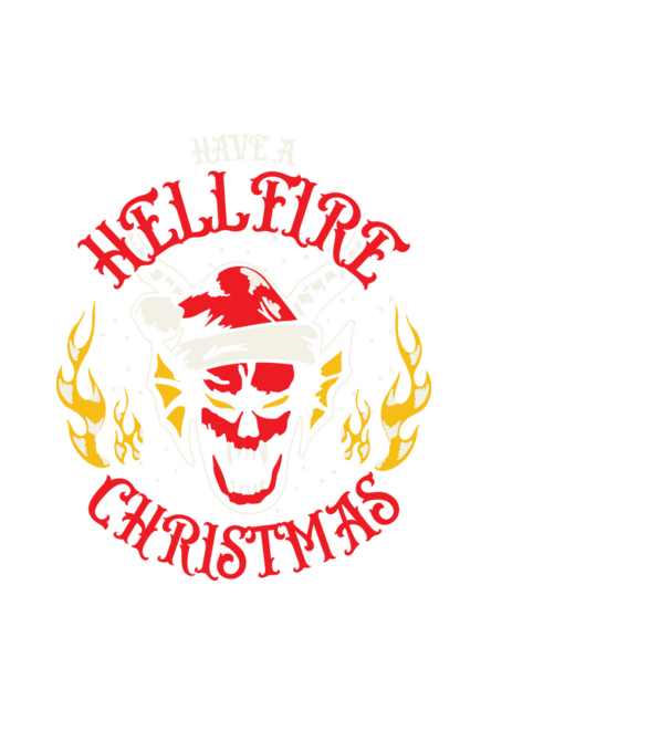 Hellfire Christmas minta fekete pólón