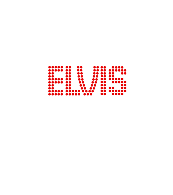 Elvis minta fekete pólón