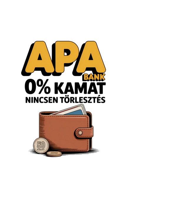 APA BANK minta fehér pólón