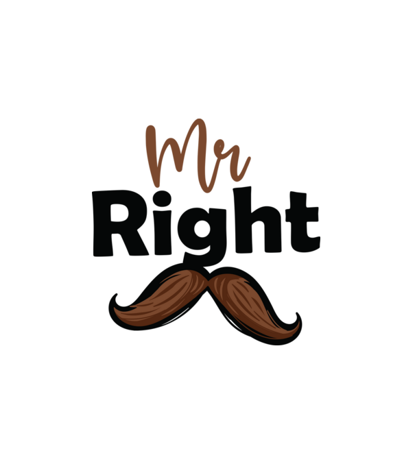 Mr right minta fehér pólón