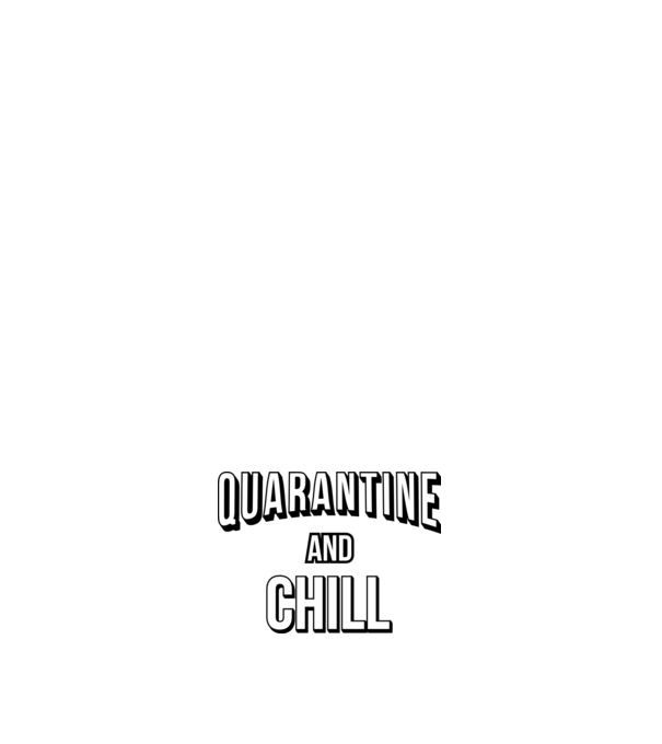 Quarantine and chill minta piros pólón