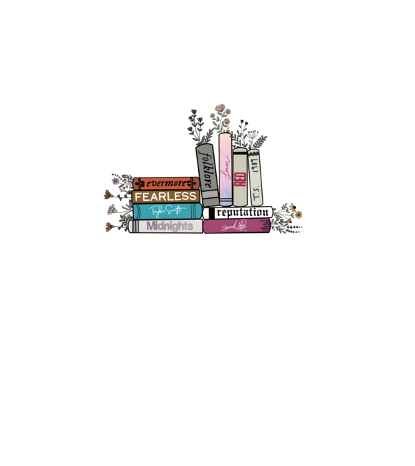 Eras tour books color 2 minta fehér pólón
