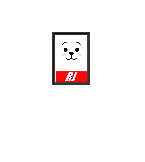 BTS RJ minta fehér pólón