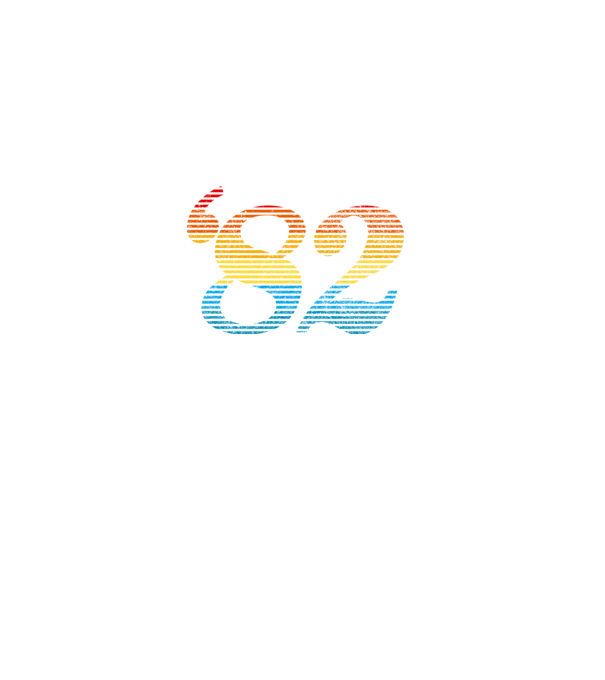 Retro szülinap 1982 minta fehér pólón