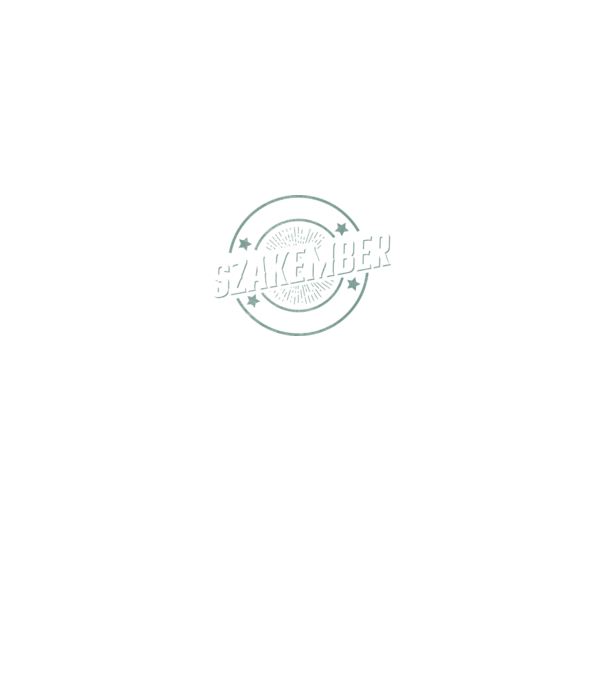 Nem kell ide szakember badge minta királykék pólón