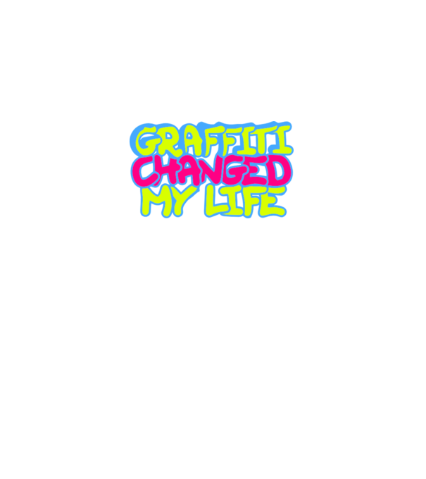 graffiti minta fekete pólón