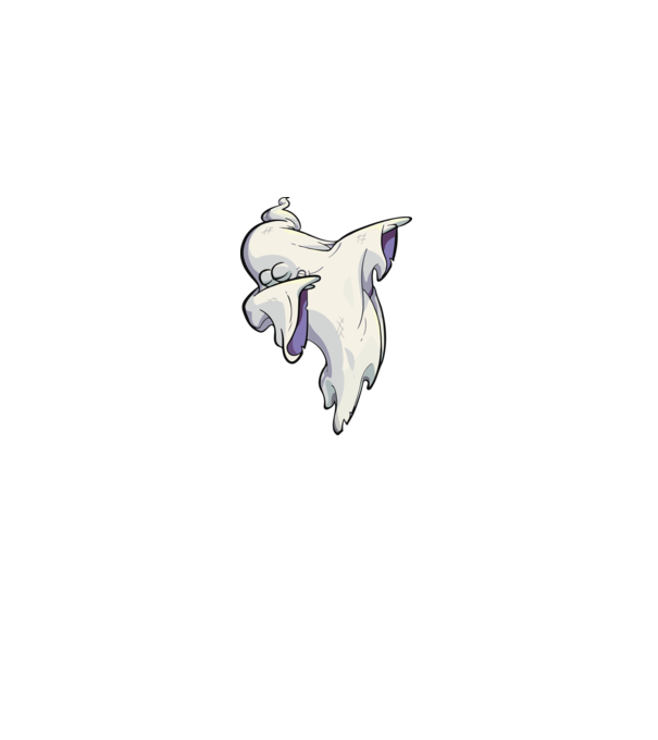 Dab ghost minta fekete pólón